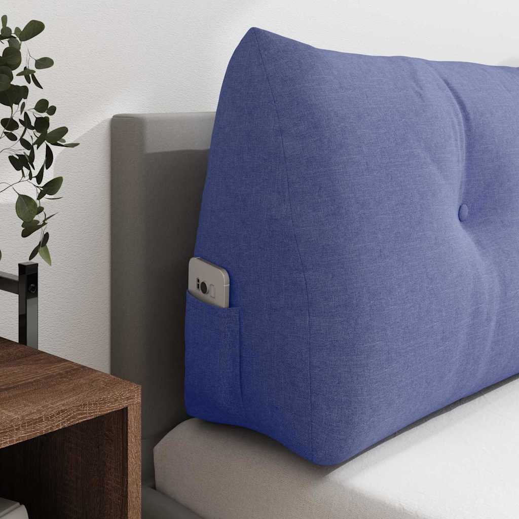 Cuscino per Schiena Blu jeans 140 x 24 x 50 cm Tessuto
