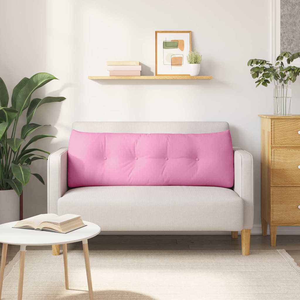 Cuscino per Schiena Rosa 140 x 24 x 50 cm Tessuto
