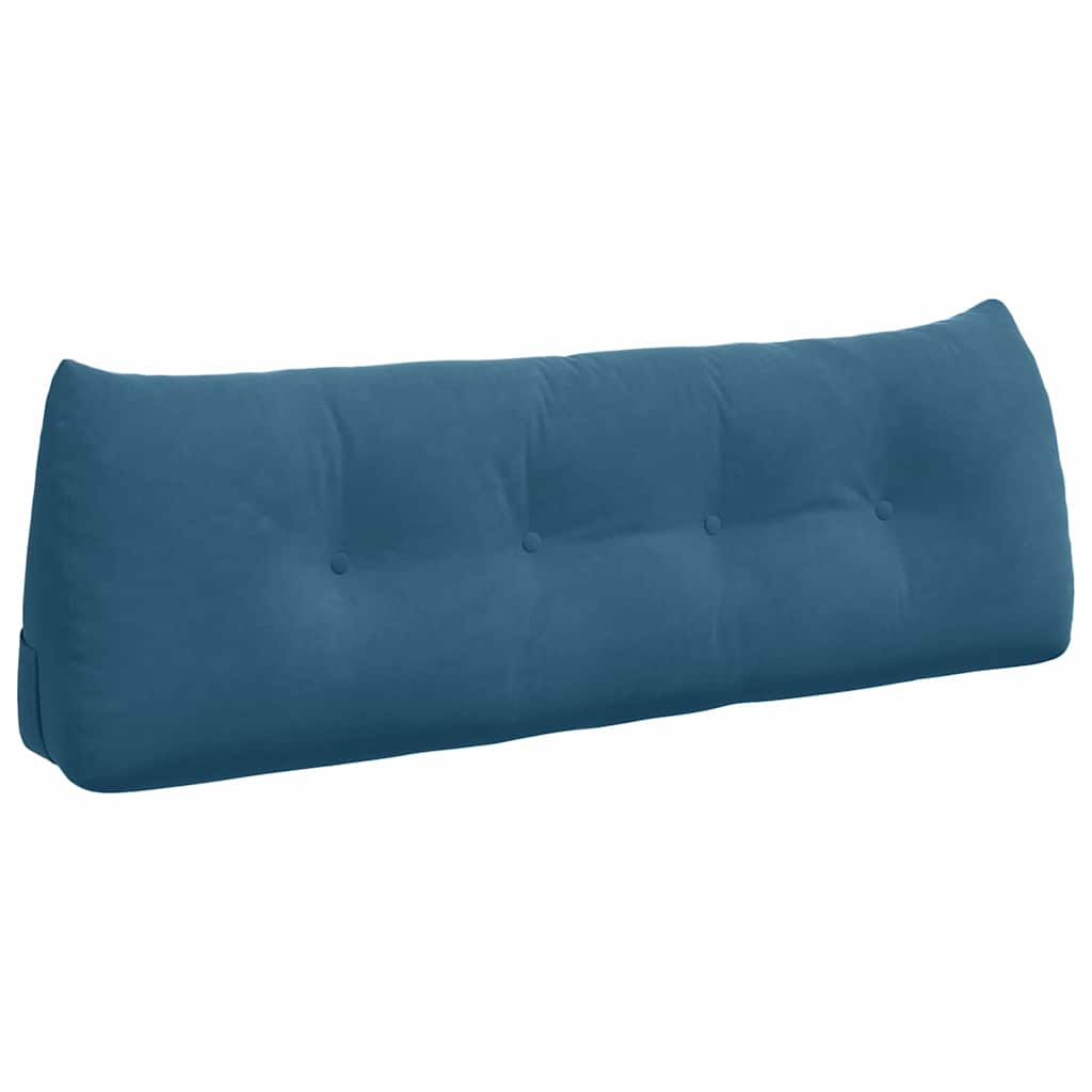 Cuscino per Schiena Blu 140 x 24 x 50 cm Velluto