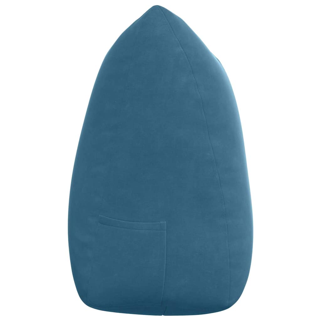 Cuscino per Schiena Blu 140 x 24 x 50 cm Velluto