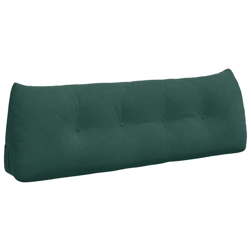 Cuscino per Schiena Verde Scuro 140 x 24 x 50 cm Velluto