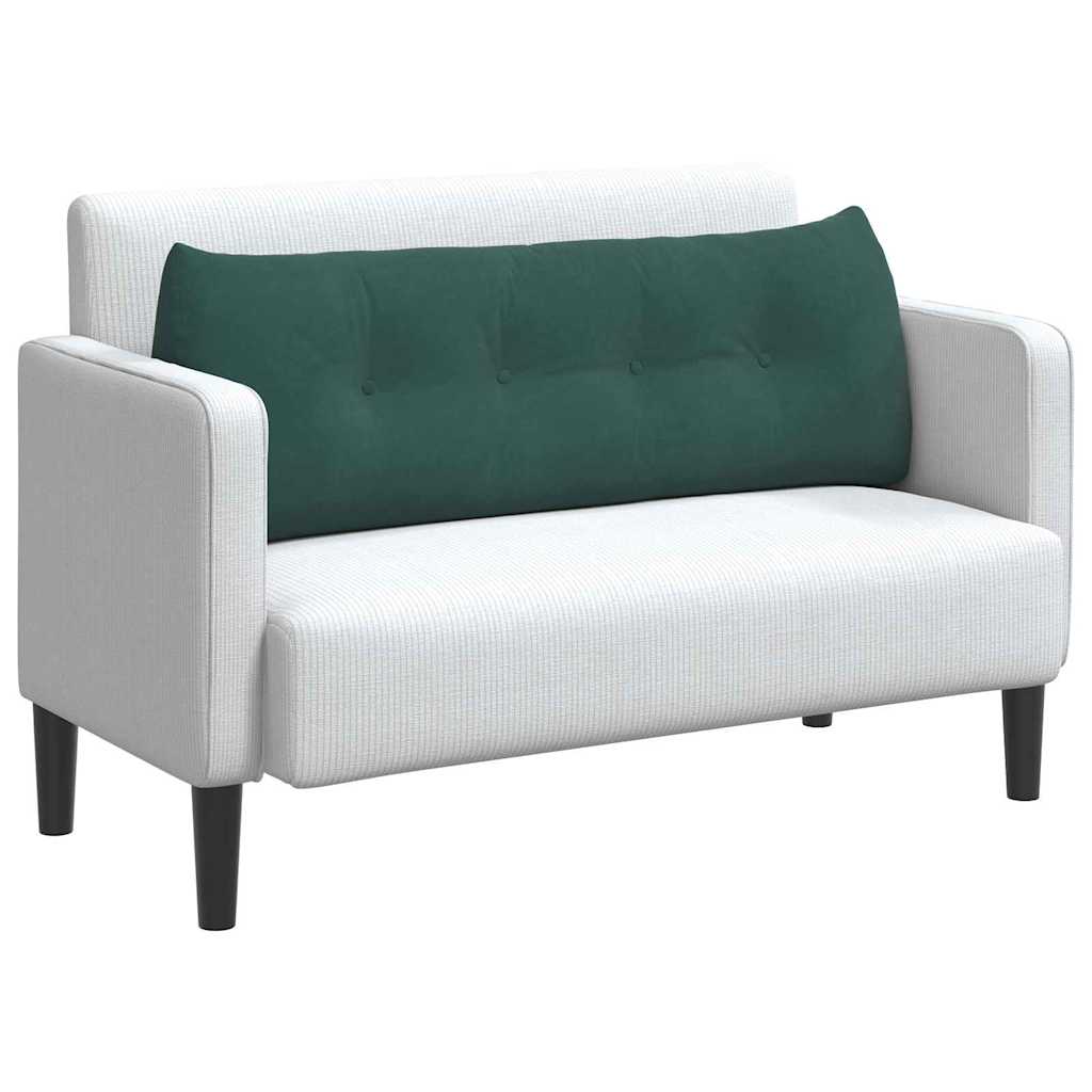 Cuscino per Schiena Verde Scuro 140 x 24 x 50 cm Velluto