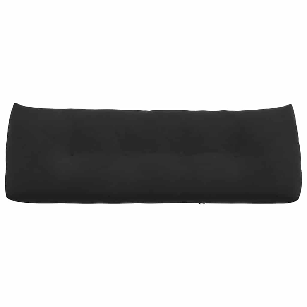Cuscino per Schiena Nero 140 x 24 x 50 cm Velluto