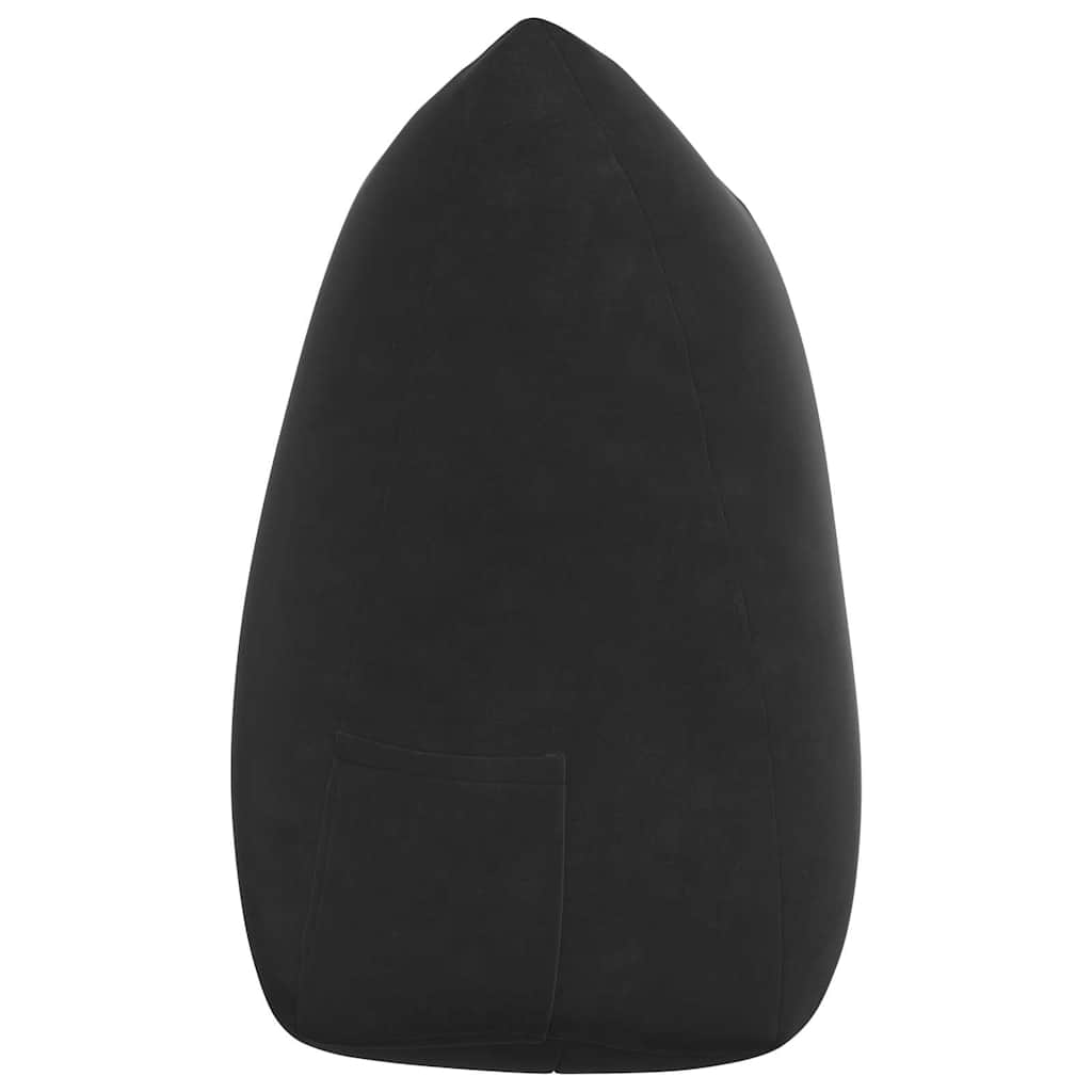 Cuscino per Schiena Nero 140 x 24 x 50 cm Velluto