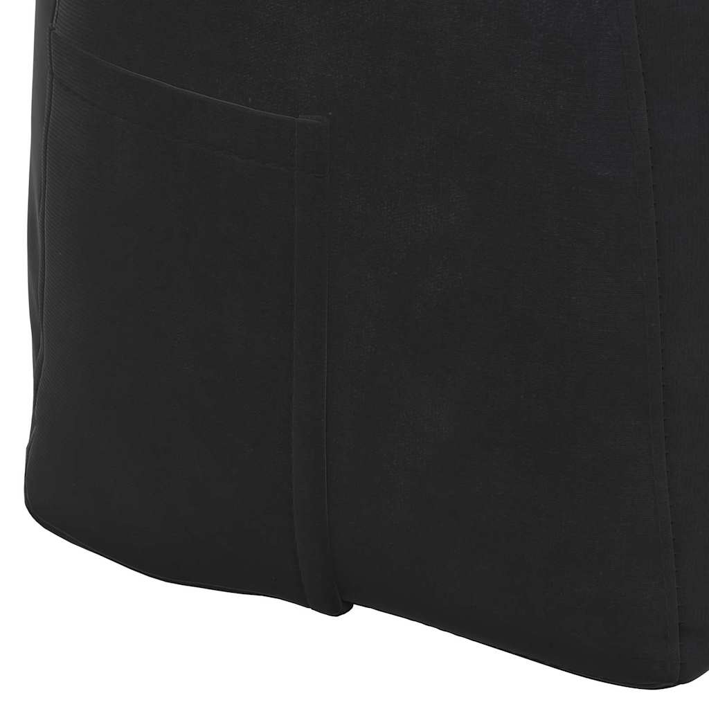 Cuscino per Schiena Nero 140 x 24 x 50 cm Velluto