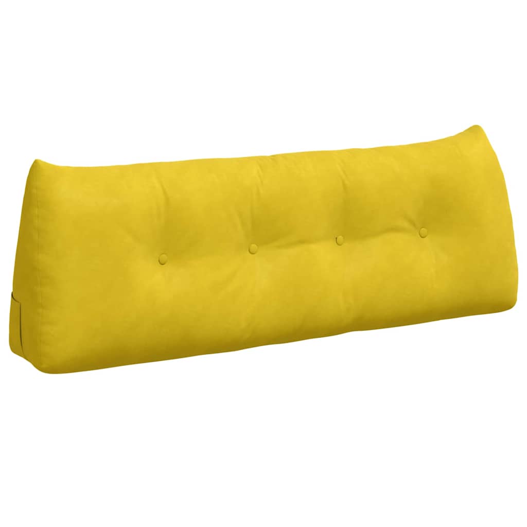 Cuscino per Schiena Giallo 140 x 24 x 50 cm Velluto