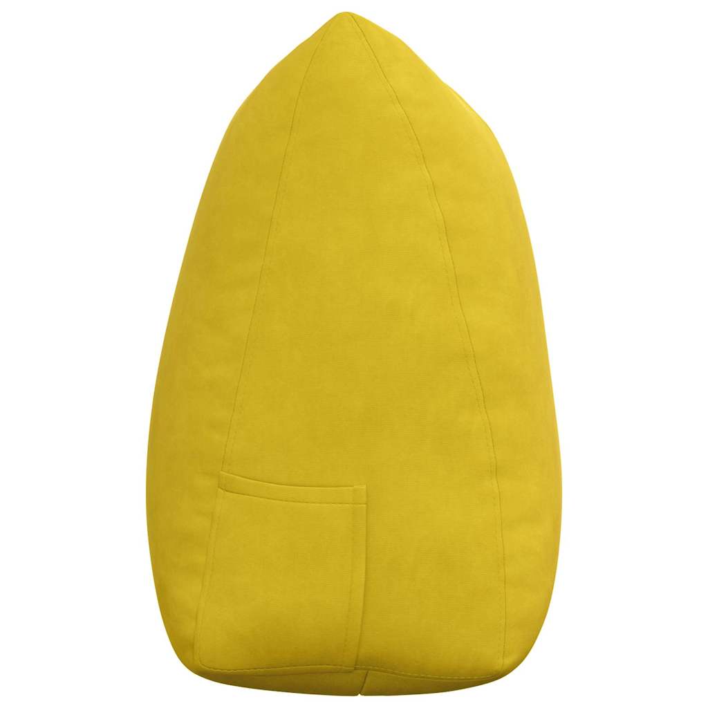 Cuscino per Schiena Giallo 140 x 24 x 50 cm Velluto