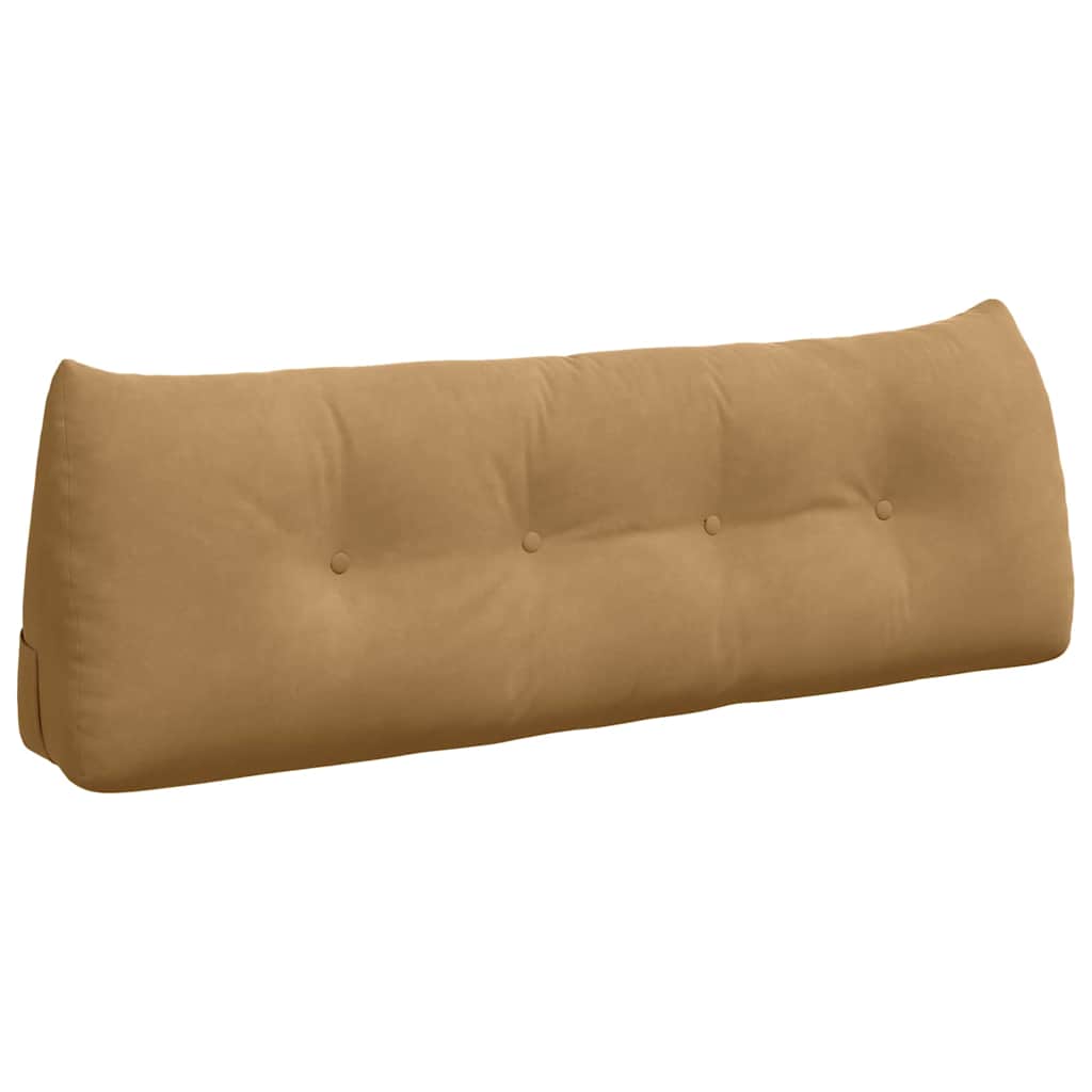 Cuscino per Schiena Marrone 140 x 24 x 50 cm Velluto