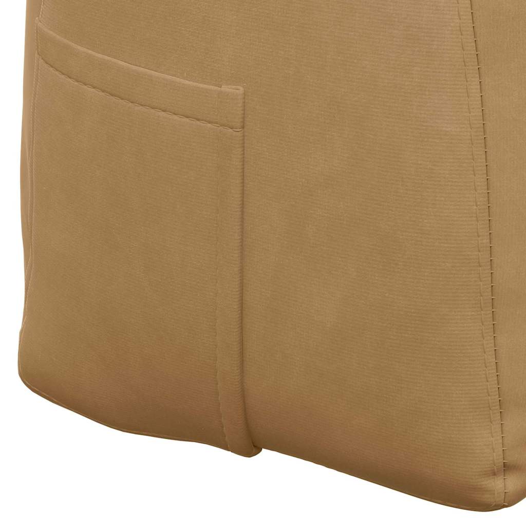Cuscino per Schiena Marrone 140 x 24 x 50 cm Velluto
