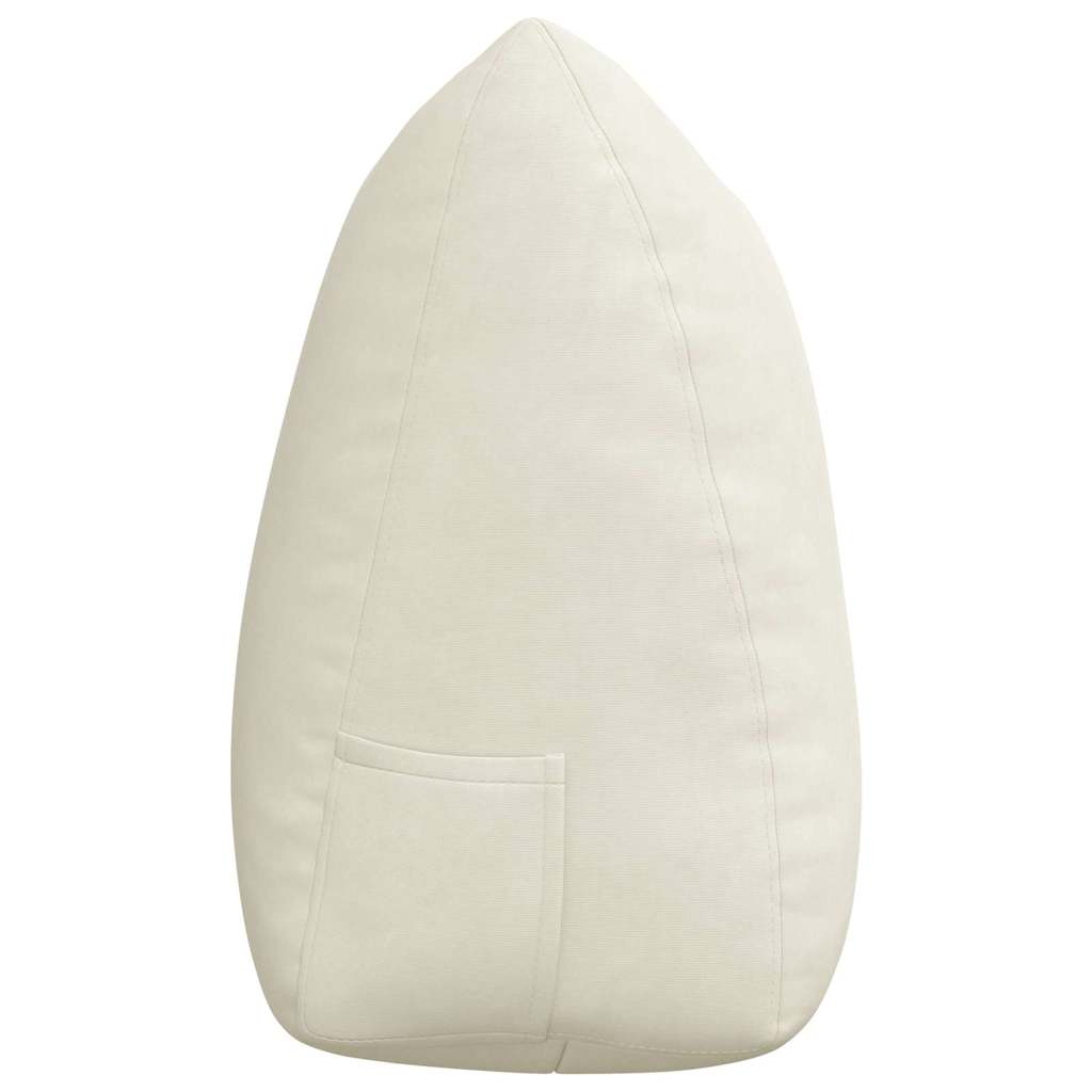Cuscino per Schiena Crema 140 x 24 x 50 cm Velluto
