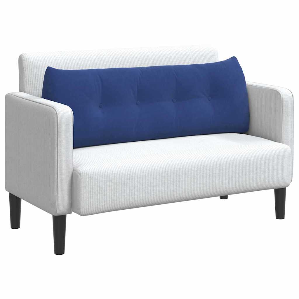 Cuscino per Schiena Blu Polizia 140 x 24 x 50 cm Velluto