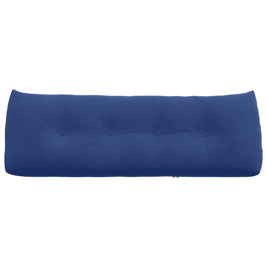 Cuscino per Schiena Blu Polizia 140 x 24 x 50 cm Velluto