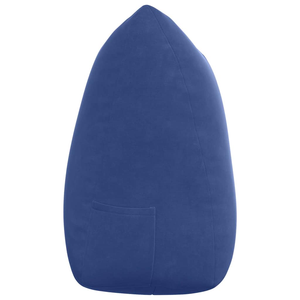 Cuscino per Schiena Blu Polizia 140 x 24 x 50 cm Velluto