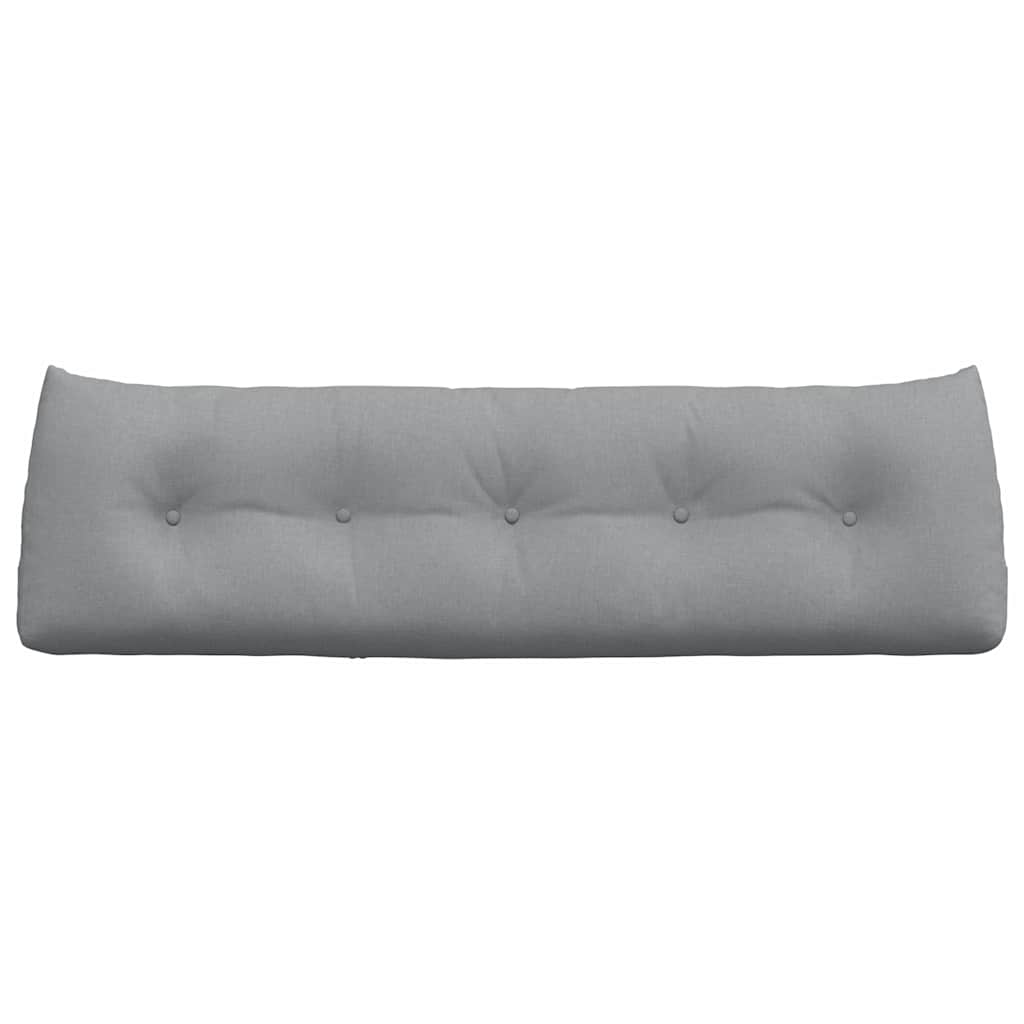 Cuscino per Schiena Grigio chiaro 160 x 24 x 50 cm Tessuto