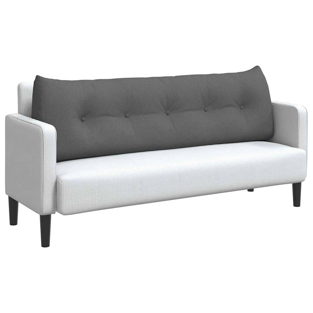 Cuscino per Schiena Grigio scuro 160 x 24 x 50 cm Tessuto