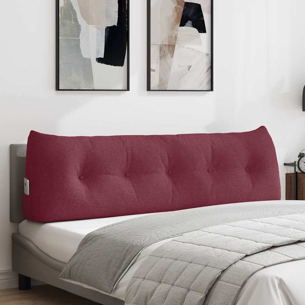 Cuscino per Schiena Rosso Vino 160 x 24 x 50 cm Tessuto
