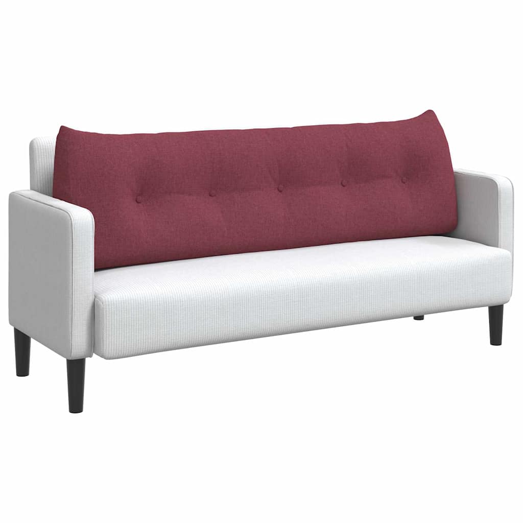 Cuscino per Schiena Rosso Vino 160 x 24 x 50 cm Tessuto