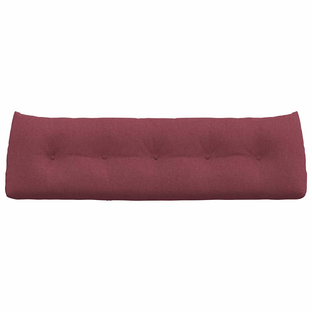 Cuscino per Schiena Rosso Vino 160 x 24 x 50 cm Tessuto