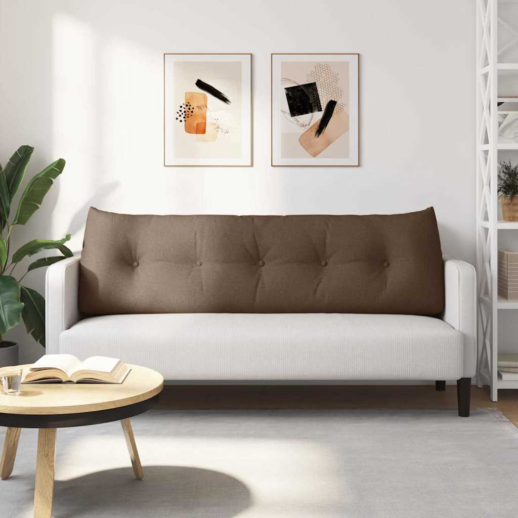 Cuscino per Schiena Marrone 160 x 24 x 50 cm Tessuto