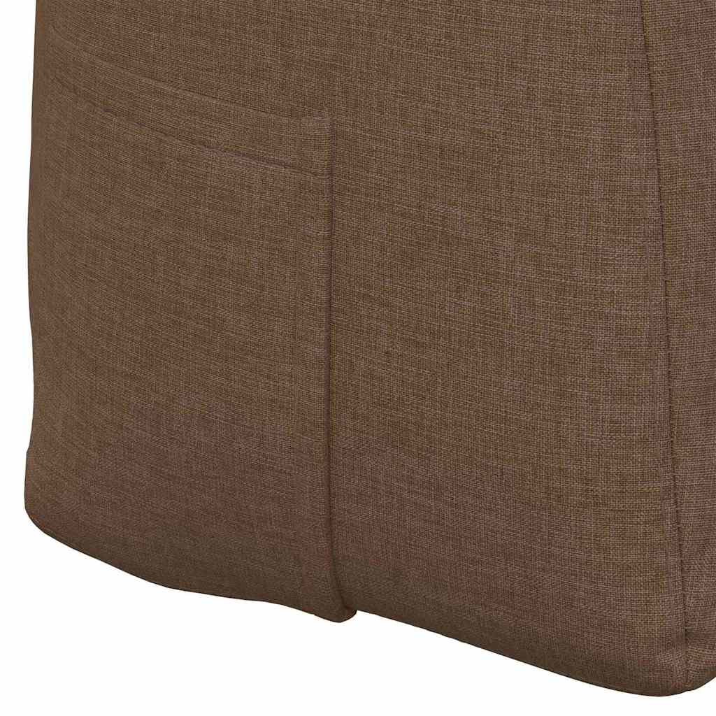 Cuscino per Schiena Marrone 160 x 24 x 50 cm Tessuto