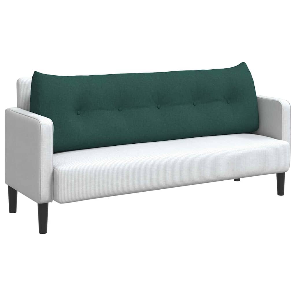 Cuscino per Schiena Verde Scuro 160 x 24 x 50 cm Tessuto