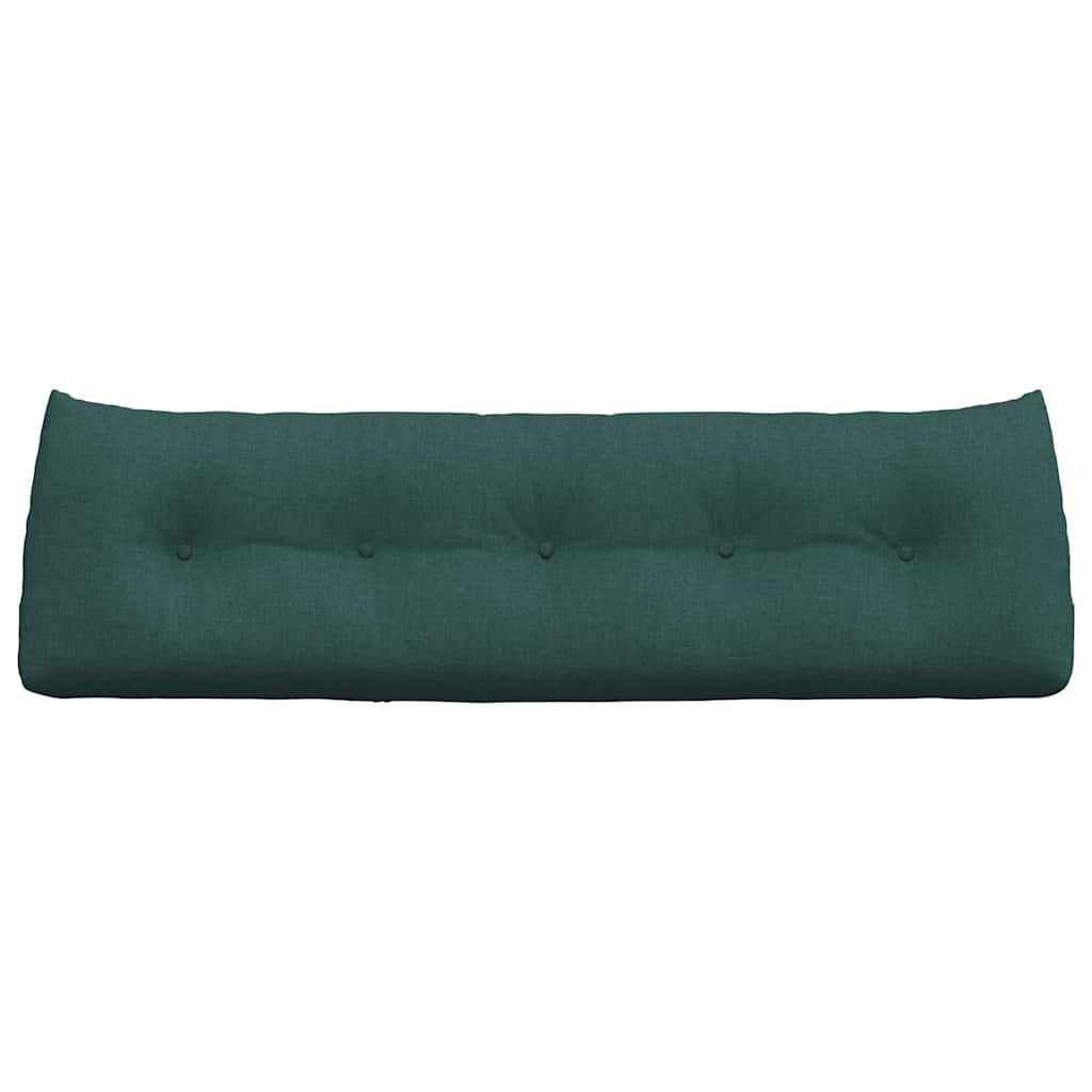 Cuscino per Schiena Verde Scuro 160 x 24 x 50 cm Tessuto
