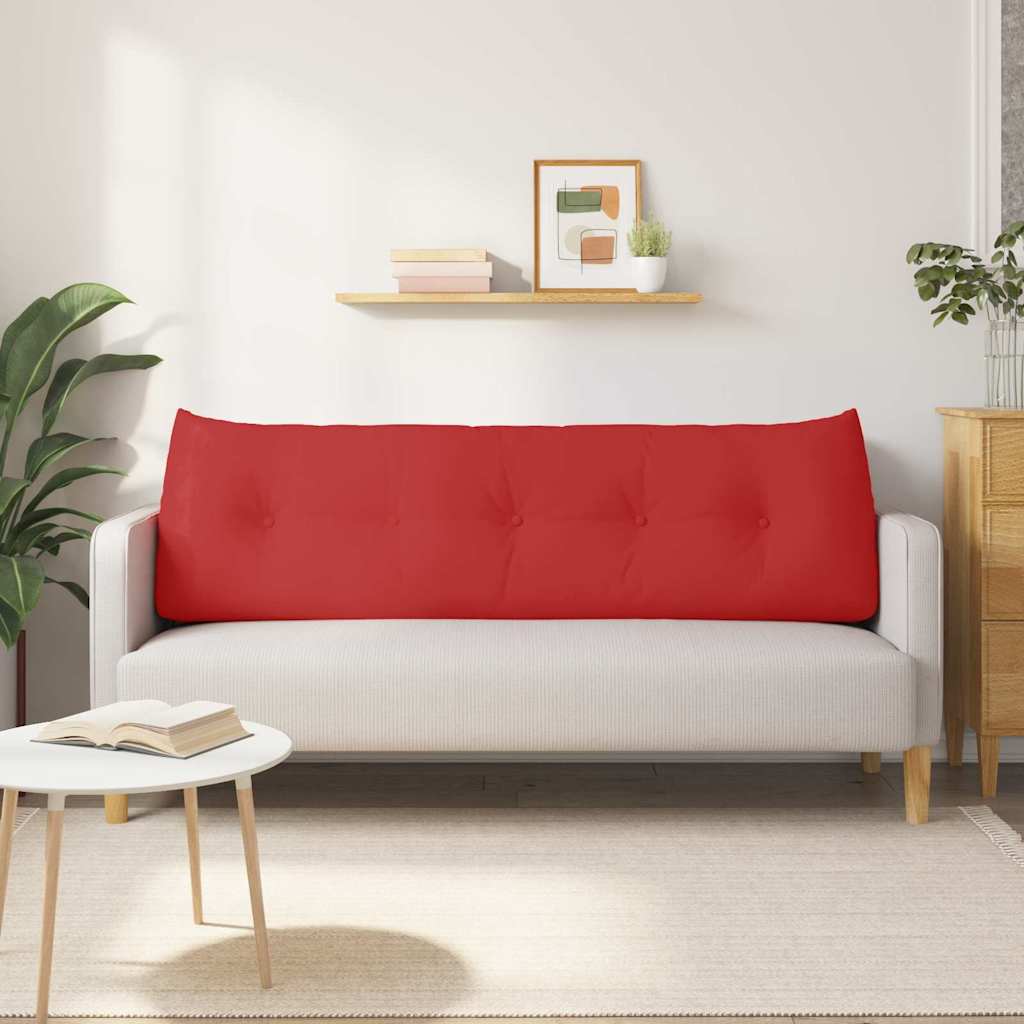 Cuscino per Schiena Rosso 160 x 24 x 50 cm Tessuto