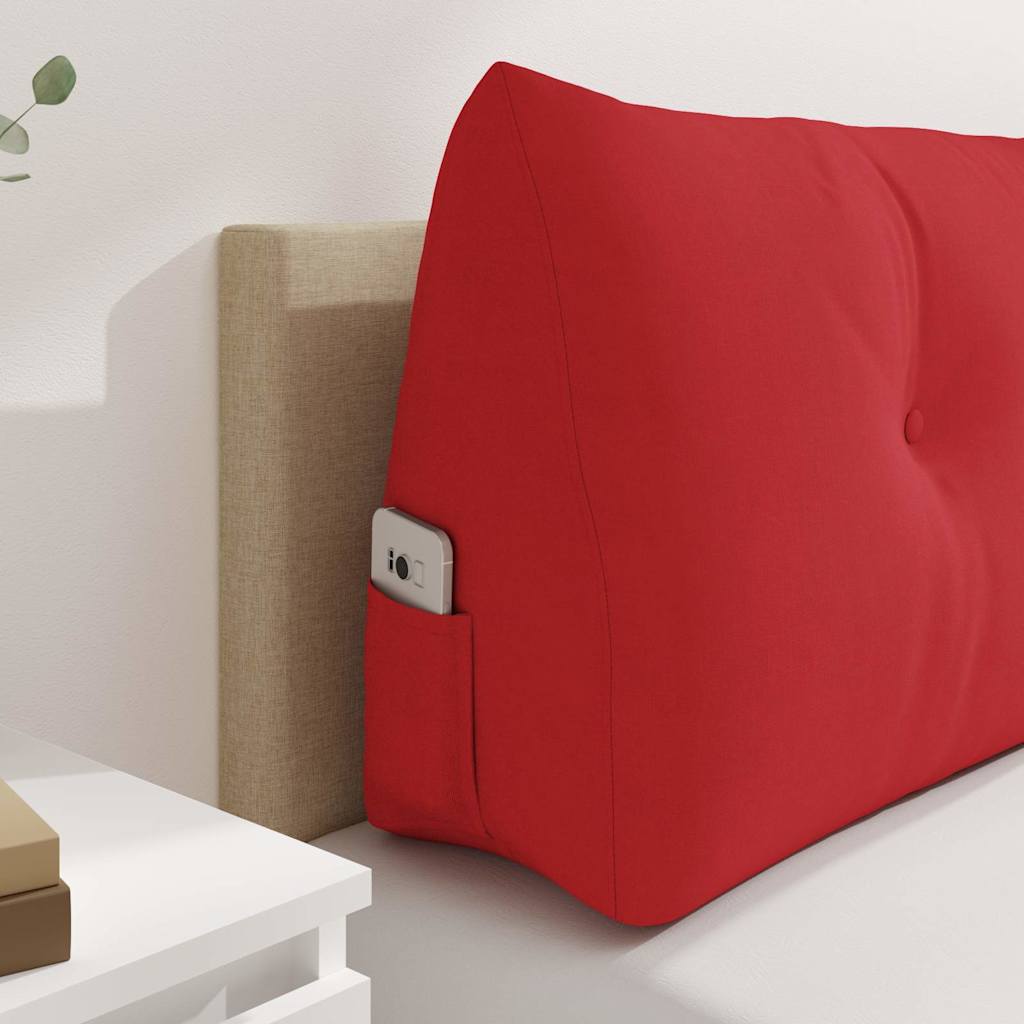 Cuscino per Schiena Rosso 160 x 24 x 50 cm Tessuto