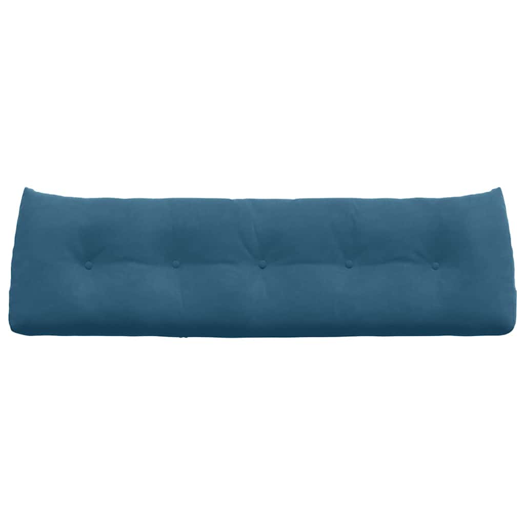 Cuscino per Schiena Blu 160 x 24 x 50 cm Velluto