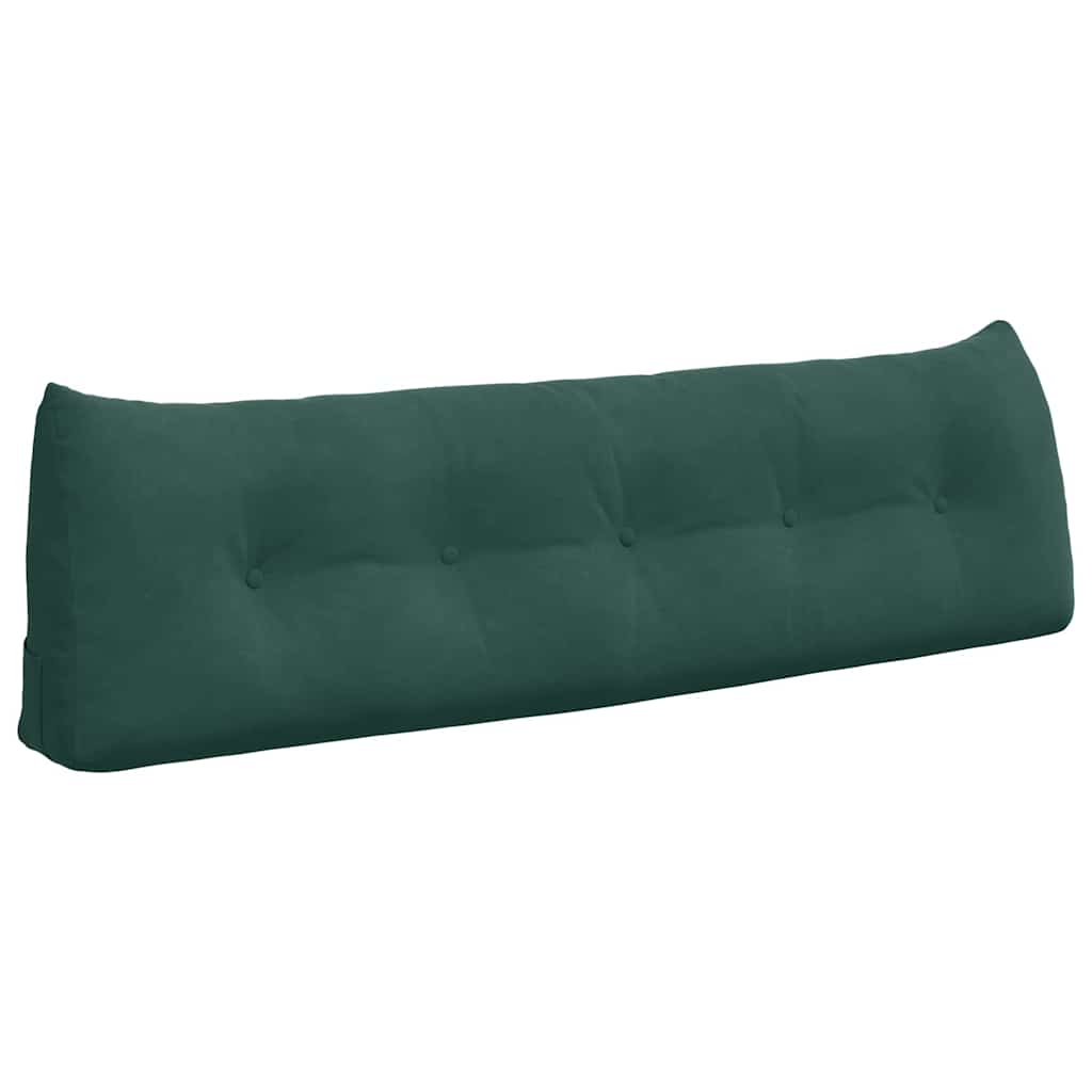 Cuscino per Schiena Verde Scuro 160 x 24 x 50 cm Velluto