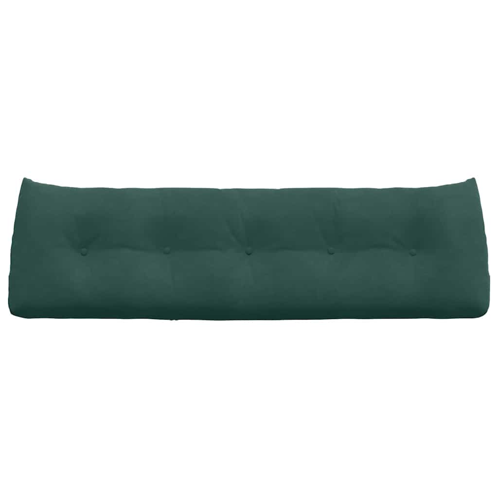 Cuscino per Schiena Verde Scuro 160 x 24 x 50 cm Velluto