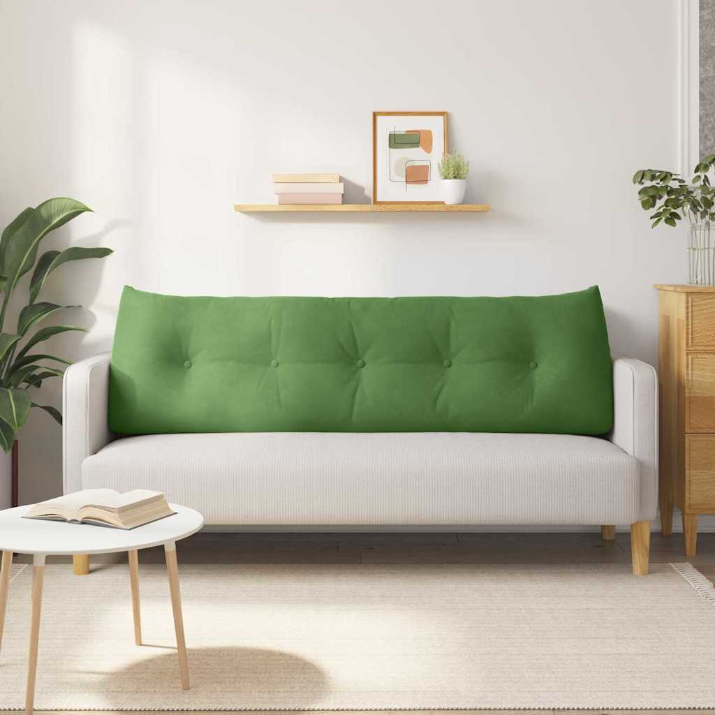 Cuscino per Schiena Verde chiaro 160 x 24 x 50 cm Velluto