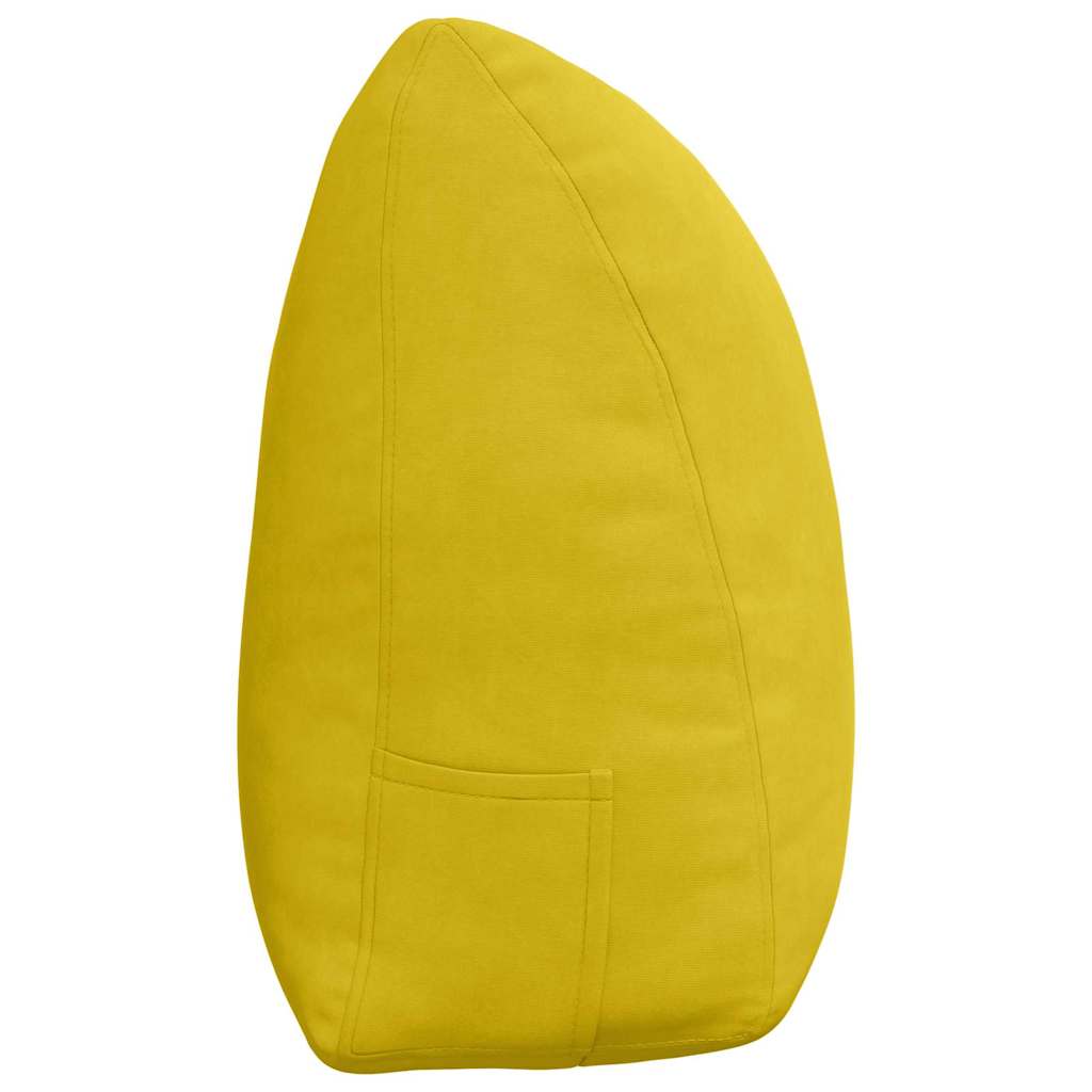 Cuscino per Schiena Giallo 160 x 24 x 50 cm Velluto