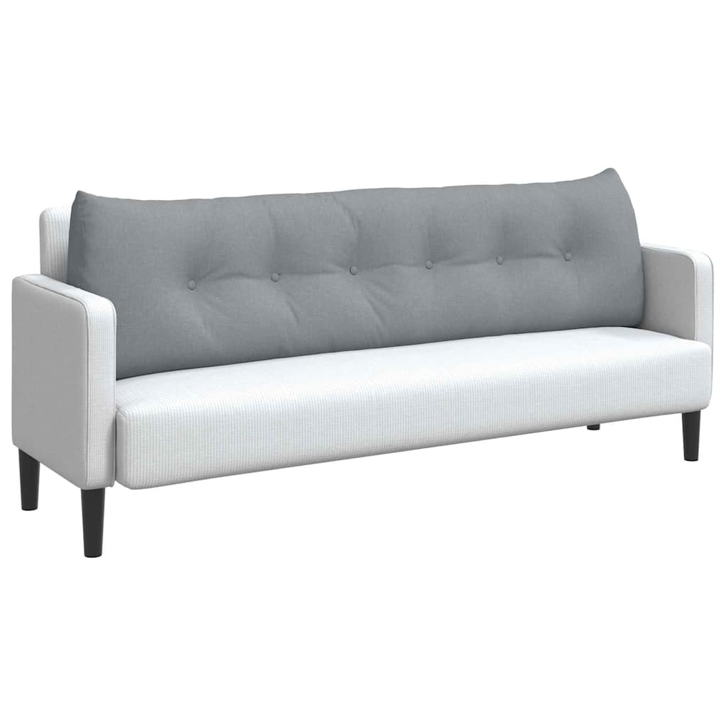 Cuscino per Schiena Grigio chiaro 180 x 24 x 50 cm Tessuto