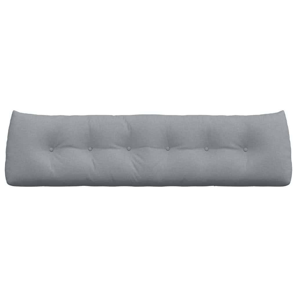 Cuscino per Schiena Grigio chiaro 180 x 24 x 50 cm Tessuto