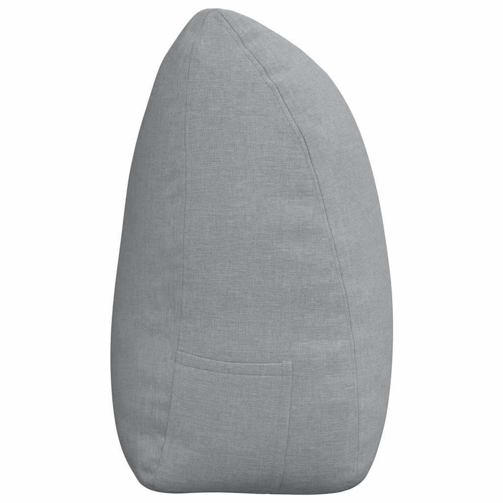 Cuscino per Schiena Grigio chiaro 180 x 24 x 50 cm Tessuto