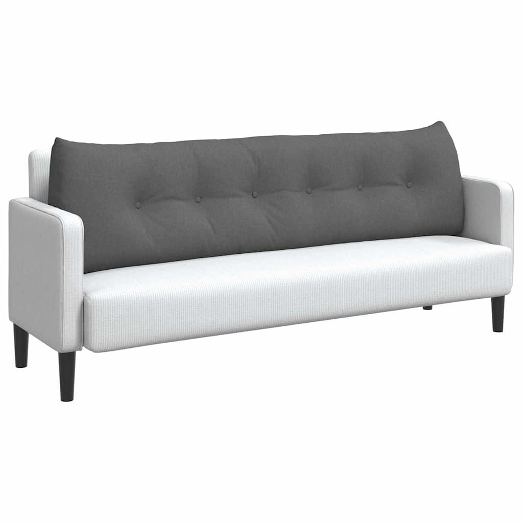 Cuscino per Schiena Grigio scuro 180 x 24 x 50 cm Tessuto