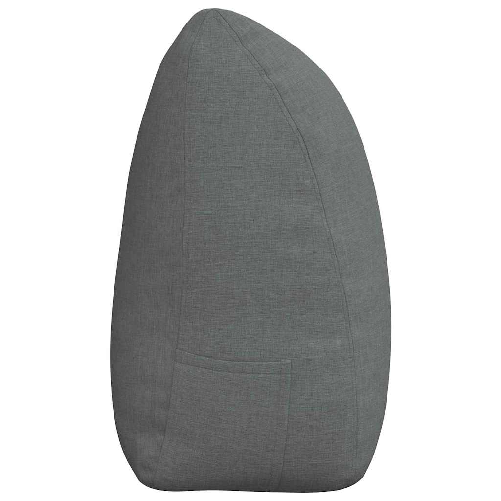 Cuscino per Schiena Grigio scuro 180 x 24 x 50 cm Tessuto
