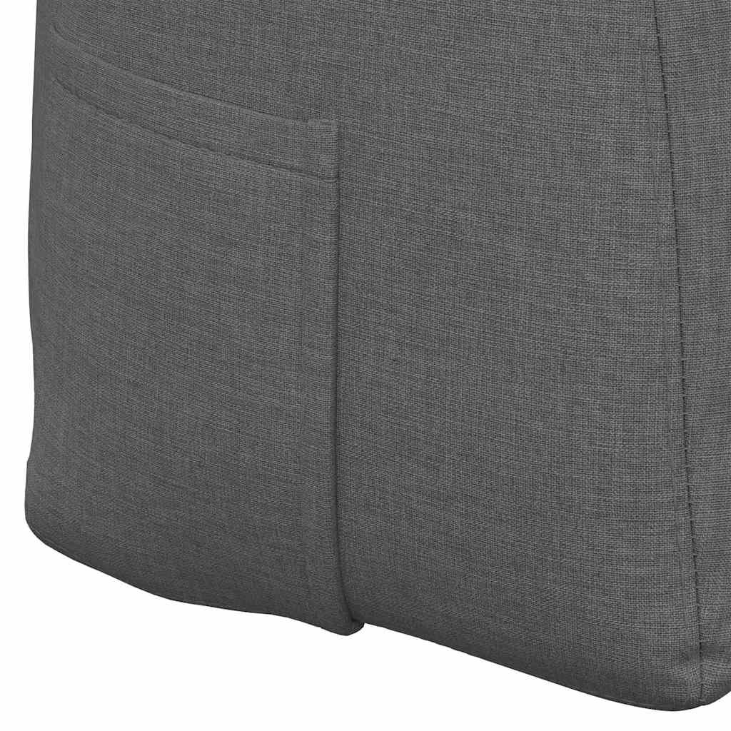 Cuscino per Schiena Grigio scuro 180 x 24 x 50 cm Tessuto