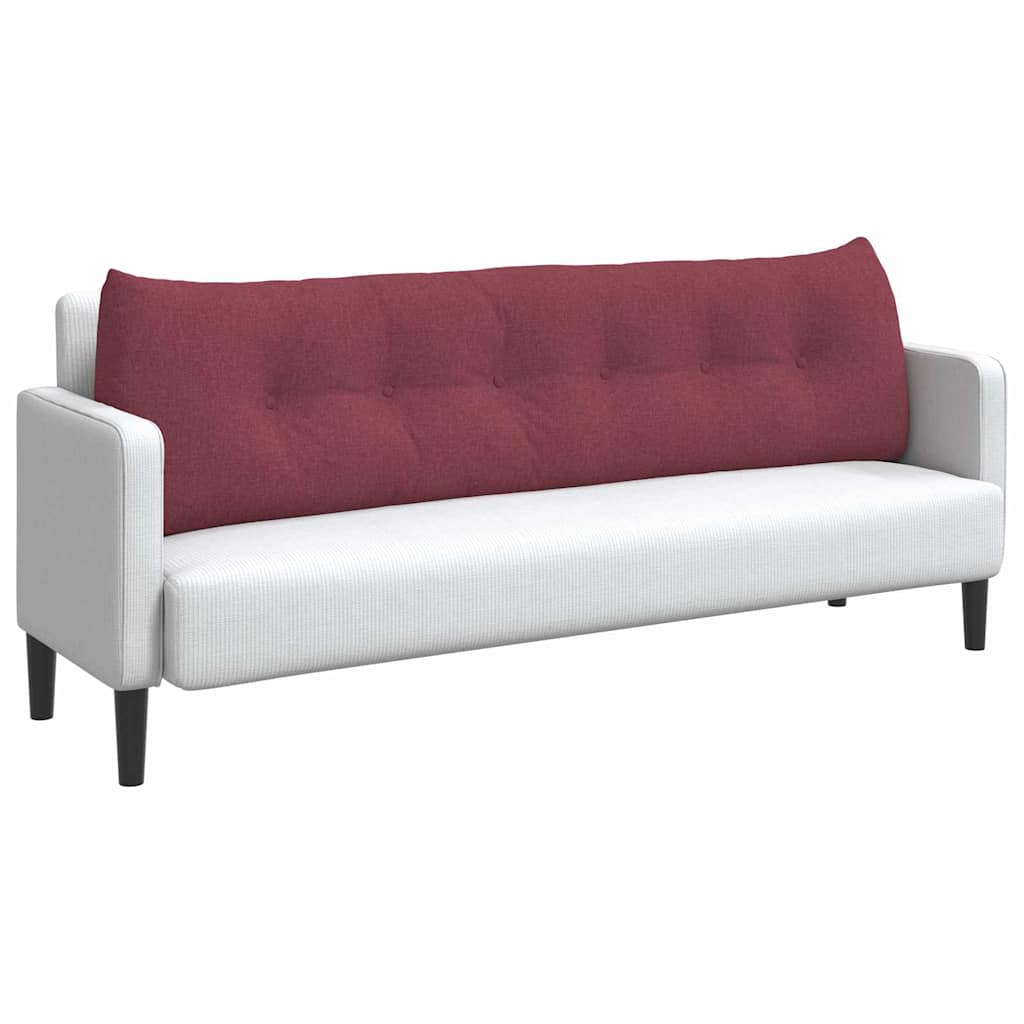 Cuscino per Schiena Rosso Vino 180 x 24 x 50 cm Tessuto