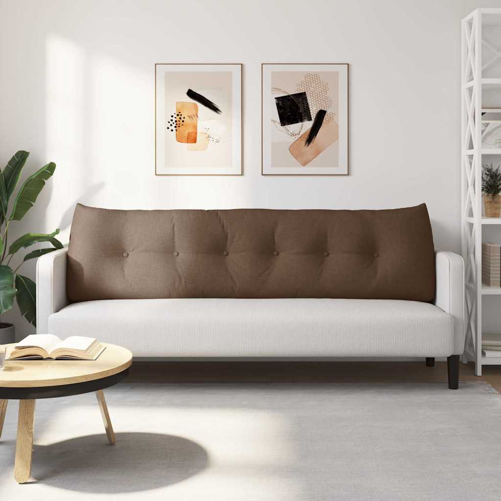 Cuscino per Schiena Marrone 180 x 24 x 50 cm Tessuto