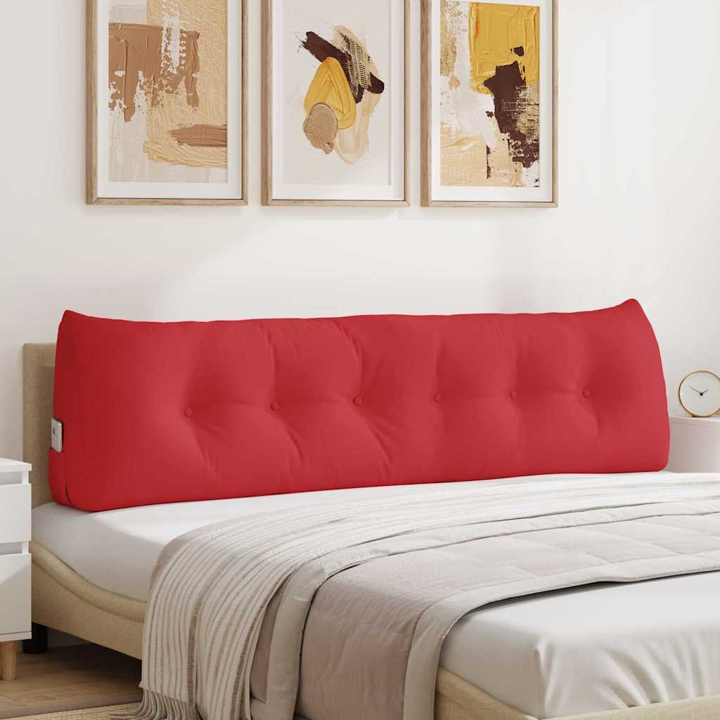 Cuscino per Schiena Rosso 180 x 24 x 50 cm Tessuto
