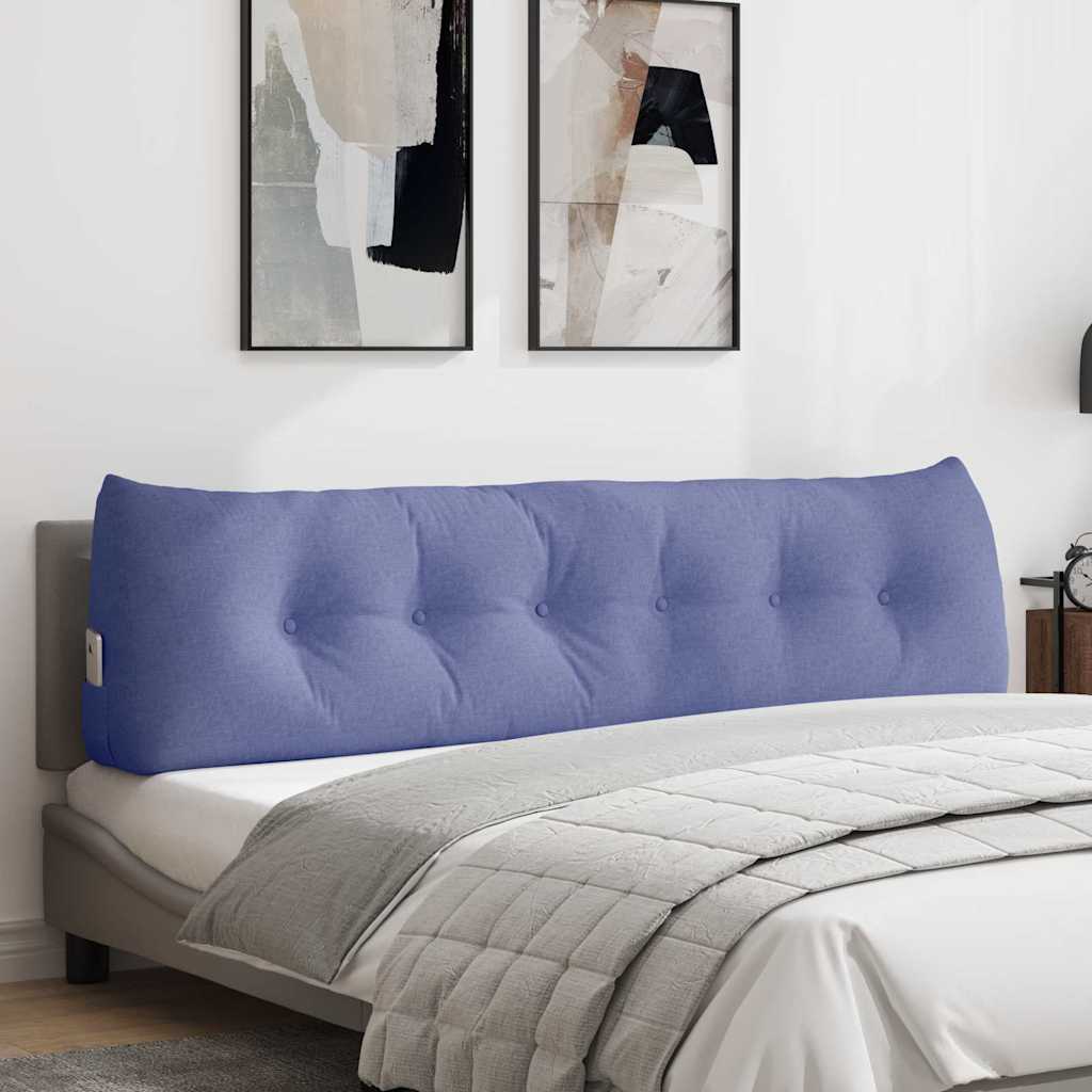 Cuscino per Schiena Blu jeans 180 x 24 x 50 cm Tessuto