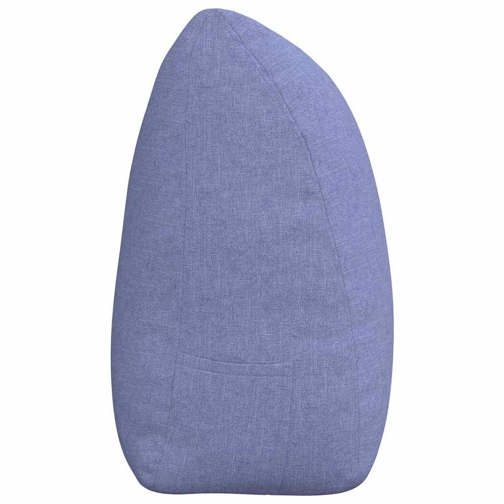 Cuscino per Schiena Blu jeans 180 x 24 x 50 cm Tessuto