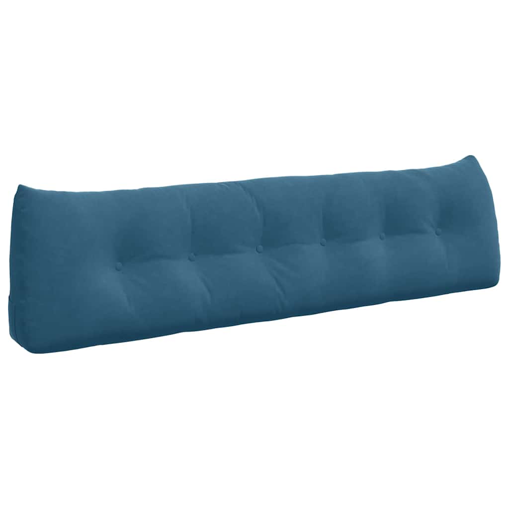 Cuscino per Schiena Blu 180 x 24 x 50 cm Velluto