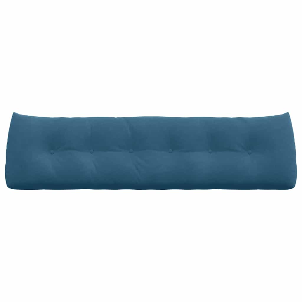 Cuscino per Schiena Blu 180 x 24 x 50 cm Velluto