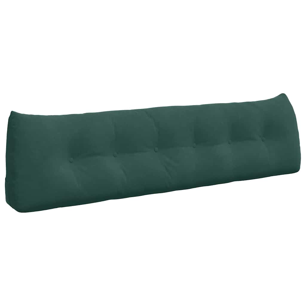 Cuscino per Schiena Verde Scuro 180 x 24 x 50 cm Velluto