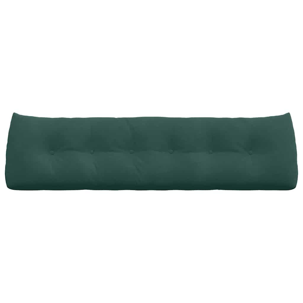 Cuscino per Schiena Verde Scuro 180 x 24 x 50 cm Velluto