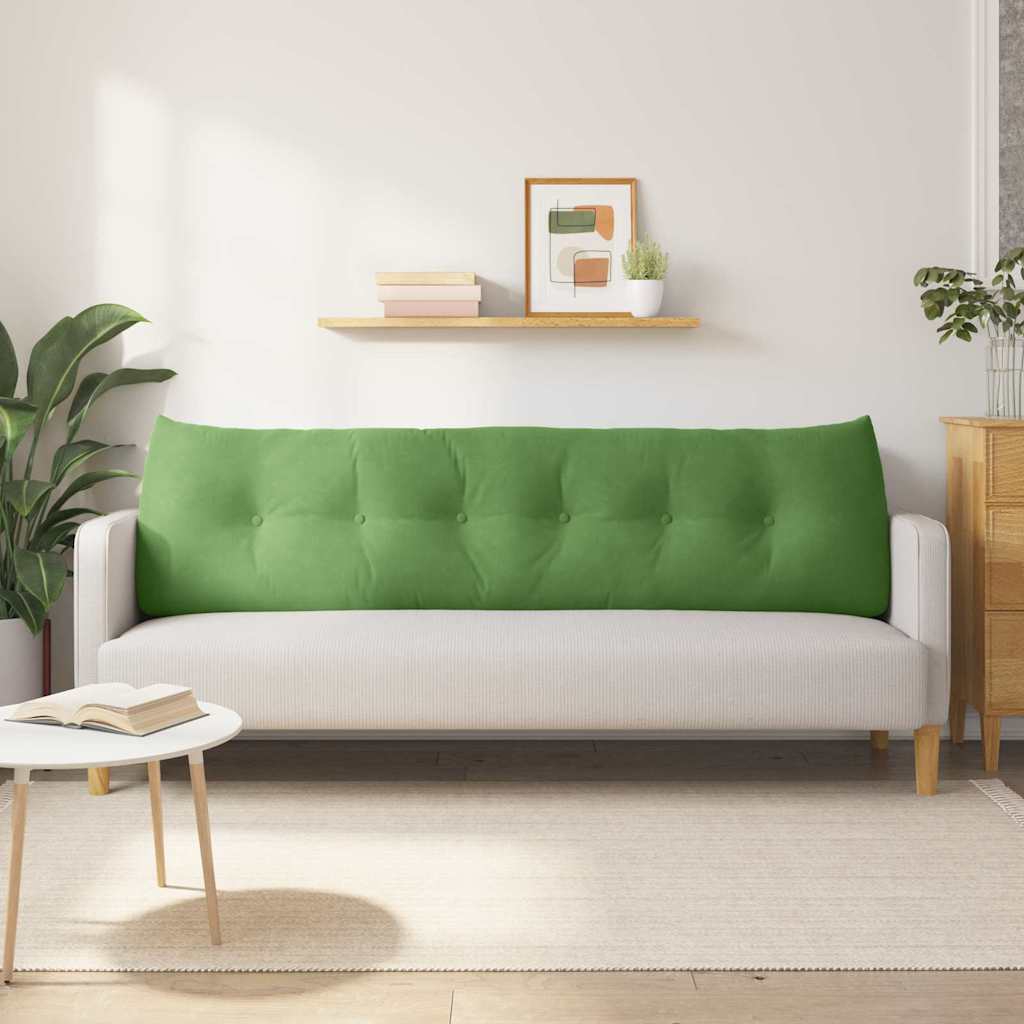 Cuscino per Schiena Verde chiaro 180 x 24 x 50 cm Velluto
