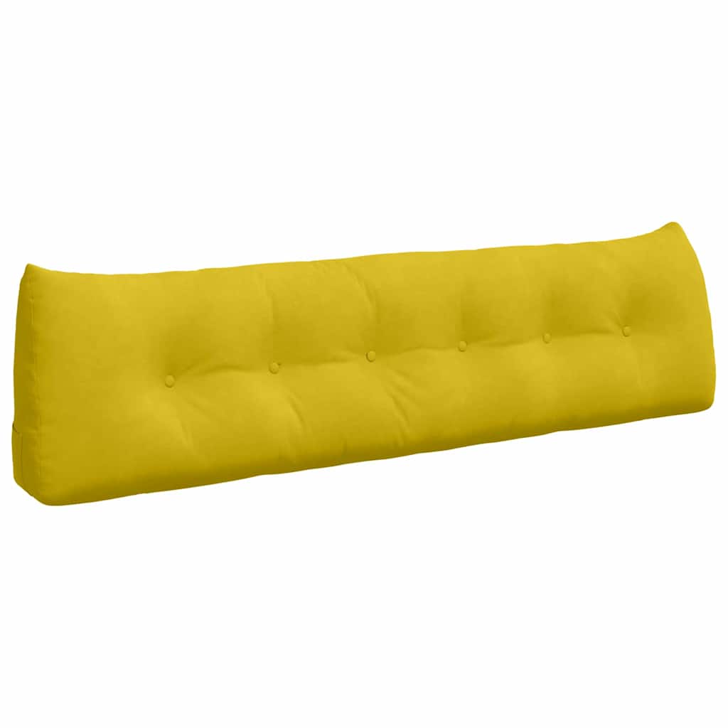 Cuscino per Schiena Giallo 180 x 24 x 50 cm Velluto